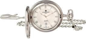 img 4 attached to ⌚ Timeless Elegance: Charles Hubert Paris Quartz Pocket Watch - A Timepiece of Distinction