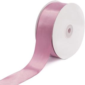 img 1 attached to 🎀 Creative Ideas Solid Satin Ribbon - Premium Quality Rosy Mauve Ribbon, 1-1/2-Inch by 50 Yard