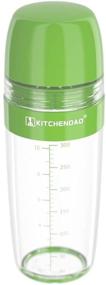 img 4 attached to 🥗 Efficient 2-in-1 Salad Dressing Shaker with Citrus Juicer: Dripless Pour, Leak-Free, Easy Clean, BPA-Free – 350ml