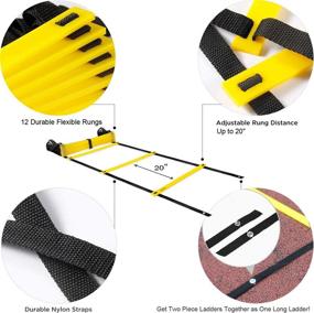 img 2 attached to Agility Training Equipment Ladders Football