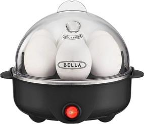 img 4 attached to 🥚 BELLA 17283 Cooker: Rapid Boiler, Poacher Maker for 7 Large Eggs, Single Stack, Black