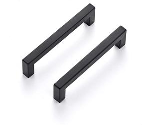 img 4 attached to 🖤 30 Pack 5 Inch Matte Black Kitchen Square Cabinet Handles - Ravinte Cabinet Pulls, Black Drawer Pulls for Kitchen Cabinet Hardware, Cupboard Handles, and Drawer Handles for Cabinets