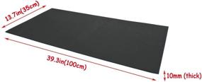 img 4 attached to 🔳 EVA Foam Sheets for Kids Craft Cosplay Model 13.7×39 Thickness 1-10mm: Thick-10mm, Black