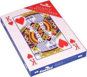 img 4 attached to 🎴 Giant 5 x 7 Inch Large Poker Index Playing Cards - Premium Quality & Easy to Read