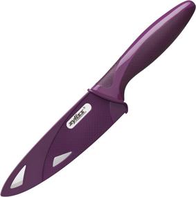 img 3 attached to 🔪 Zyliss 31380 - ZYLISS Utility Paring Knife with Sheath Cover, 5.5-Inch Stainless Steel Blade, Purple