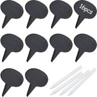 🧀 cheese lovers rejoice: 16-piece cheese markers set with slate labels & chalk markers - perfect for parties and dinners logo