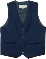 classic style: spring notion big boys' four buttons suit vest waistcoat logo