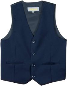 img 3 attached to Classic Style: Spring Notion Big Boys' Four Buttons Suit Vest Waistcoat