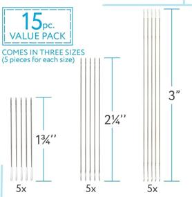 img 2 attached to 🧵 Set of 15 Big Eye Beading Needles in 3 Sizes - Hassle-free Threading, Minimizes Frustration - Ideal for Jewelry Making and Beading Projects - Comes with Needle Tube (Color May Vary)