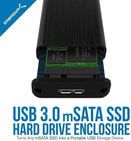 img 3 attached to 💾 Sabrent USB 3.0 mSATA SSD Enclosure Adapter [Support UASP] - EC-UKMS: Ultimate Storage Solution