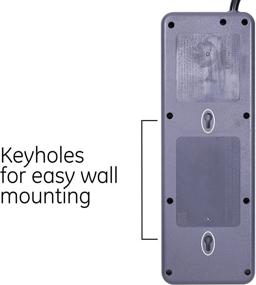 img 2 attached to 🔌 GE UltraPro 8-Outlet Surge Protector: 8 Ft Cord, 2160 Joules, Power Filter, Wall Mount - Black