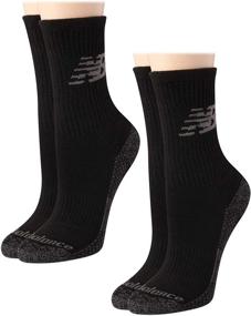 img 4 attached to 🧦 Experience All-Day Comfort: New Balance Women's Big and Tall Cooling Athletic Cushion Crew Socks (2 Pack)