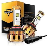 🔆 auxbeam 9005 led bulbs: 9005 hb3 high-intensity conversion kit - 60w, 6000lm, xhp50 led chips, f-16 series (pack of 2) logo