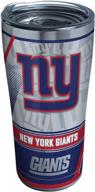 tervis triple walled nfl new york giants insulated tumbler 🏈 cup 20oz - stainless steel, edge | keeps drinks cold & hot logo