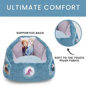 img 1 attached to ❄️ Disney Frozen Cozee Fluffy Chair: Magical Toddler Size Seating for Kids Ages 1-6