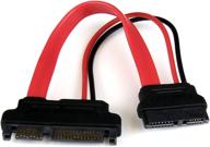 🔴 адаптер startech.com slimline sata to sata - 6 дюймов, с питанием - slim sata (f) to sata (m) - slimline serial ata to sata (slsataadap6) - красный логотип