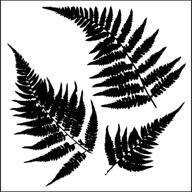 🌿 crafters workshop framing template - mini ferns design, 6x6 inch: a must-have for crafters! logo