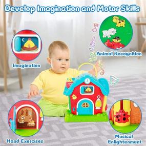 img 2 attached to 🎵 HISTOYE Musical Barn Activity Cube Learning Toys for 1 Year Old Developmental Toddler Early Education Toys 12-18 Months Interactive Toys for 1 2 3 4 Year Old Boys and Girls