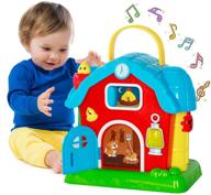 🎵 histoye musical barn activity cube learning toys for 1 year old developmental toddler early education toys 12-18 months interactive toys for 1 2 3 4 year old boys and girls logo