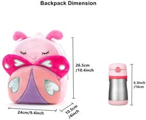 img 1 attached to Choice Toddler Backpack Cartoon Butterfly
