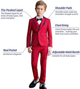 img 3 attached to 👔 Stylish and Sophisticated: ELPA Formal Occasion Holiday Wedding Boys' Clothing Collection