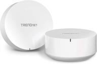🔒 trendnet ac2200 wifi mesh router system, tew-830mdr2k, 2 x ac2200 wifi mesh routers, easy app-based setup, enhanced home wifi coverage (up to 4,000 sq ft), content filtering with router limits, supports 2.4ghz/5ghz logo