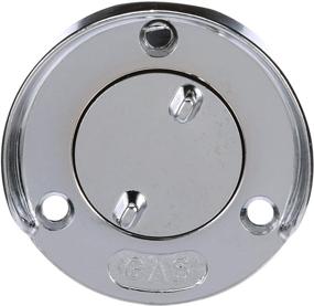 img 4 attached to 💧 Seachoice 32041 Gas Deck Mount Fill Plate with Chrome Plated Zinc, Rubber Gasket, and Beaded Chain Cap Tether