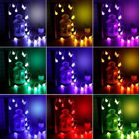 img 3 attached to 🌟 16.4ft Color Changing Globe String Lights: Crystal Bubble Ball Fairy Lights for Home Decor - 16 Colors, Remote Control Timer