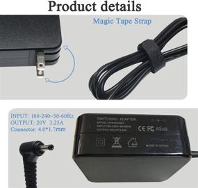 img 3 attached to 65W AC Adapter Charger for Lenovo IdeaPad 710s 710 510s 510 310 110 100 100s/YOGA 710 510/Flex 4 1480 1580 Notebooks P/N: ADLX65CLGU2A 5A10K78745