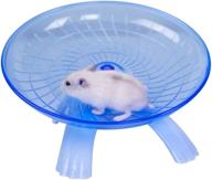 🐹 wontee hamster flying saucer wheel: silent & safer exercise for small animals - ideal for gerbils, rats, mice, hedgehogs & more! logo