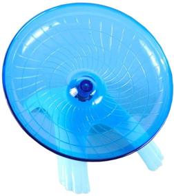 img 1 attached to 🐹 Wontee Hamster Flying Saucer Wheel: Silent & Safer Exercise for Small Animals - Ideal for Gerbils, Rats, Mice, Hedgehogs & More!