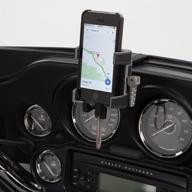 ciro 50216 smartphone/gps holder | black fairing mount + charger for 1996-2013 flht/flhx touring models logo