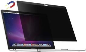 img 4 attached to 🔒 Aenoko Магнитный приватный защитный экран для MacBook Pro 15 дюймов 2012 ~ середины 2016 года (модель A1398) - Усиленный антишпионский и антибликовый фильтр