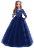 👗 floral wedding bridesmaid pageant evening dresses for girls logo