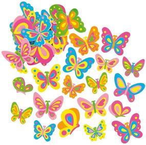 img 4 attached to 🦋 Baker Ross EF805 Butterfly Foam Stickers - Pack of 102, Self Adhesives for Kids Craft, Ideal for Schools, Craft Groups, Party Crafting & Home Decor
