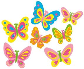 img 2 attached to 🦋 Baker Ross EF805 Butterfly Foam Stickers - Pack of 102, Self Adhesives for Kids Craft, Ideal for Schools, Craft Groups, Party Crafting & Home Decor