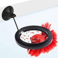🐟 sungrow 3-inch betta feeding ring: practical round floating food for guppies, goldfish, and other small fish - reducing waste, maintaining water quality, suitable for flakes and floating fish foods logo