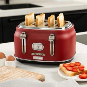 img 1 attached to 🍞 White Westinghouse Retro 4-Slice Toaster