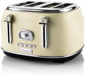 img 3 attached to 🍞 White Westinghouse Retro 4-Slice Toaster