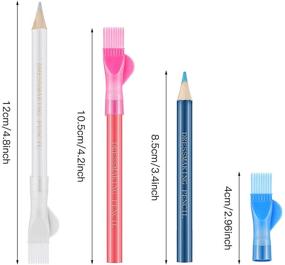 img 3 attached to 🎨 Versatile 12-Piece Water Soluble Pencil Set for Tailoring, Marking, and Tracing - Perfect for Tailors and Home Sewing Projects