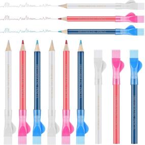 img 4 attached to 🎨 Versatile 12-Piece Water Soluble Pencil Set for Tailoring, Marking, and Tracing - Perfect for Tailors and Home Sewing Projects