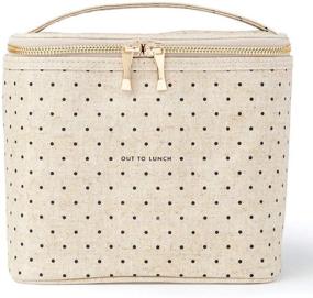 img 4 attached to 👜 Canvas Lunch Tote, Deco Dots (Out To Lunch) by Kate Spade New York