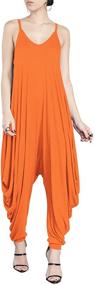 img 4 attached to Dreamskull Womens Spaghetti Jumpsuit Neckline