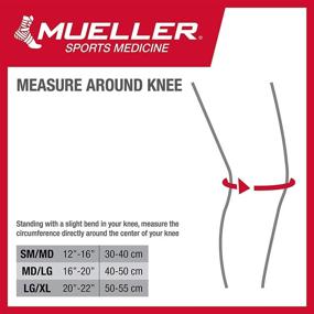 img 3 attached to Mueller Premium Knee Support with Thermo Reactive Technology - 4-Way Stretch, Size Medium/Large