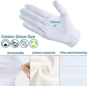 img 3 attached to Made Vietnam Cotton Gloves Moisturizing