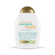 🥥 ogx quenching + coconut curls curl-defining shampoo: hydrating and nourishing curly hair care solution with coconut, citrus, and honey logo