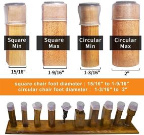 img 3 attached to 🪑 Furniture Foot Protector Pads: Chair Leg Covers for Hardwood Floors