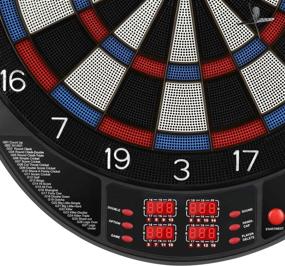 img 3 attached to 🎯 Biange 18" Digital Dartboard Set: 27 Games, 243 Variants, Soft Tip, Regulation Size, 6 18g Darts, 100 Tips, Supports up to 16 Players