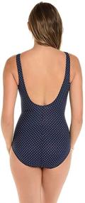 img 2 attached to 👙 Miraclesuit Swimwear Thoroughbred Swimsuit in Midnight: Women's Swimwear & Cover Ups