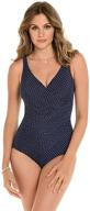 👙 miraclesuit swimwear thoroughbred swimsuit in midnight: women's swimwear & cover ups logo